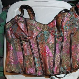Brocade Corset Set. Sz. 6X